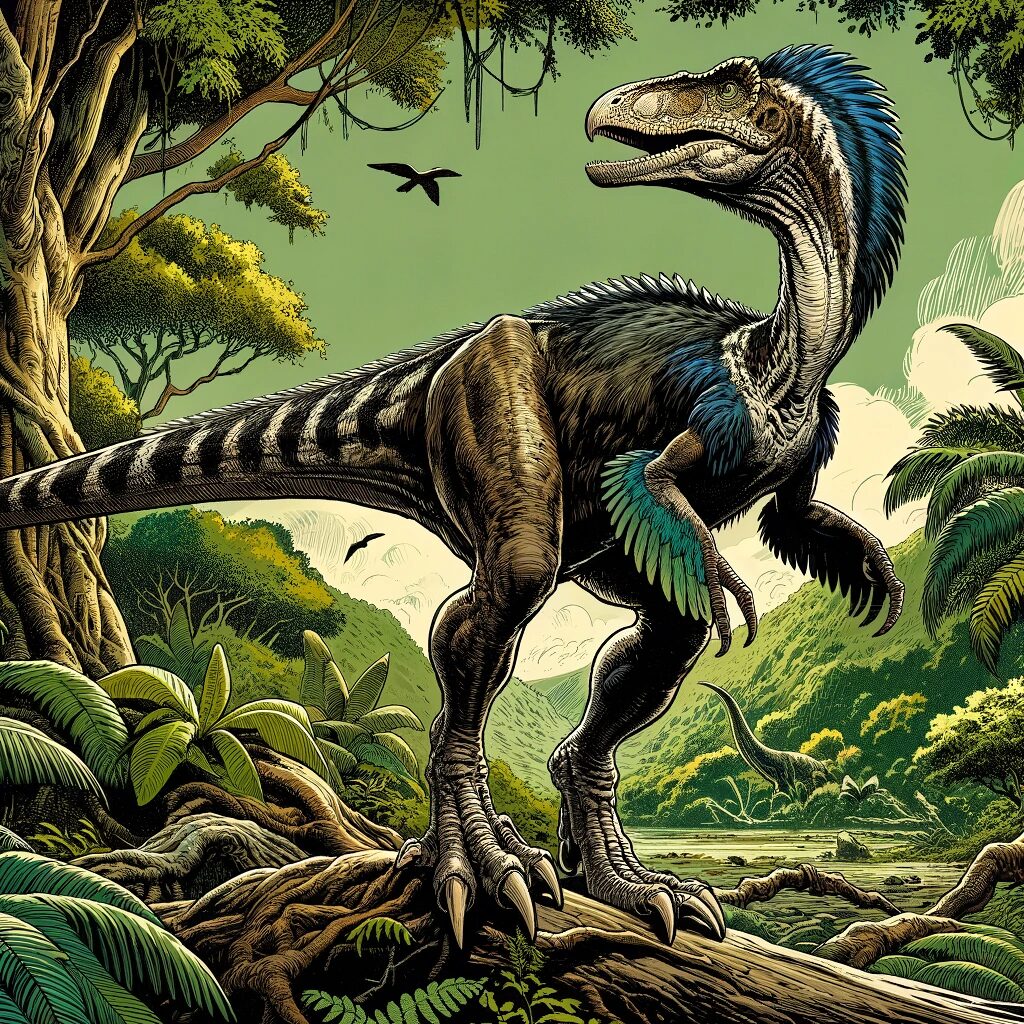 羽毛の生えた獣脚類恐竜