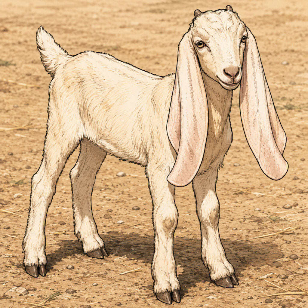 生後6か月のダマスカスヤギ