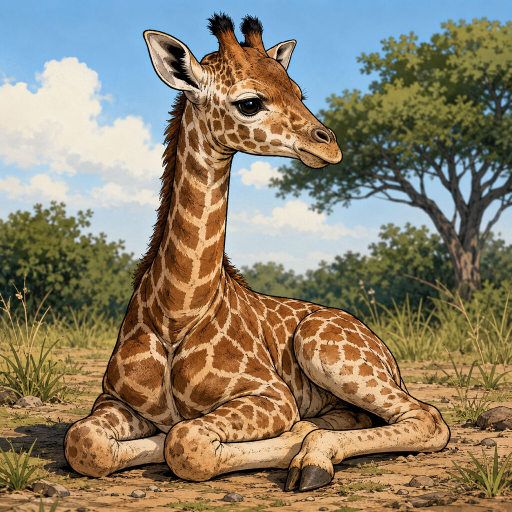 キリンの子供