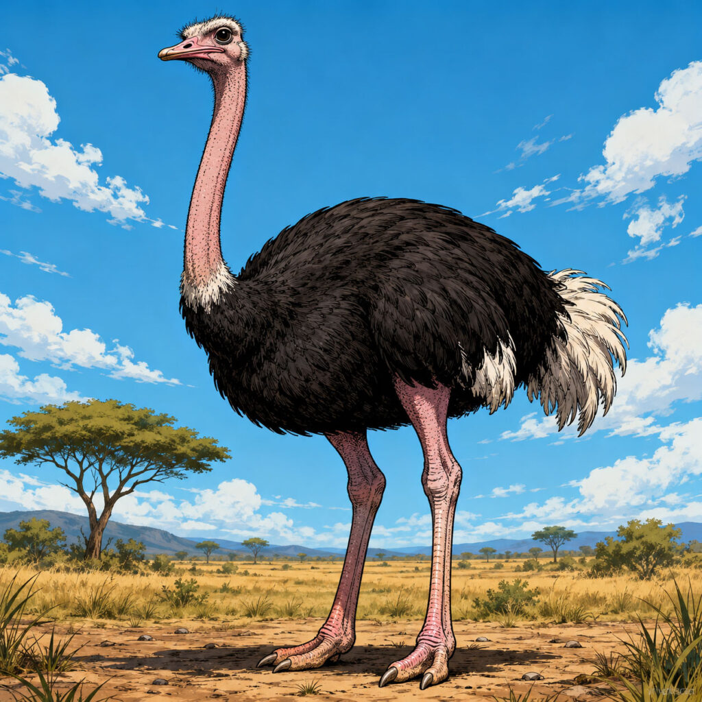 ダチョウは世界最大の鳥